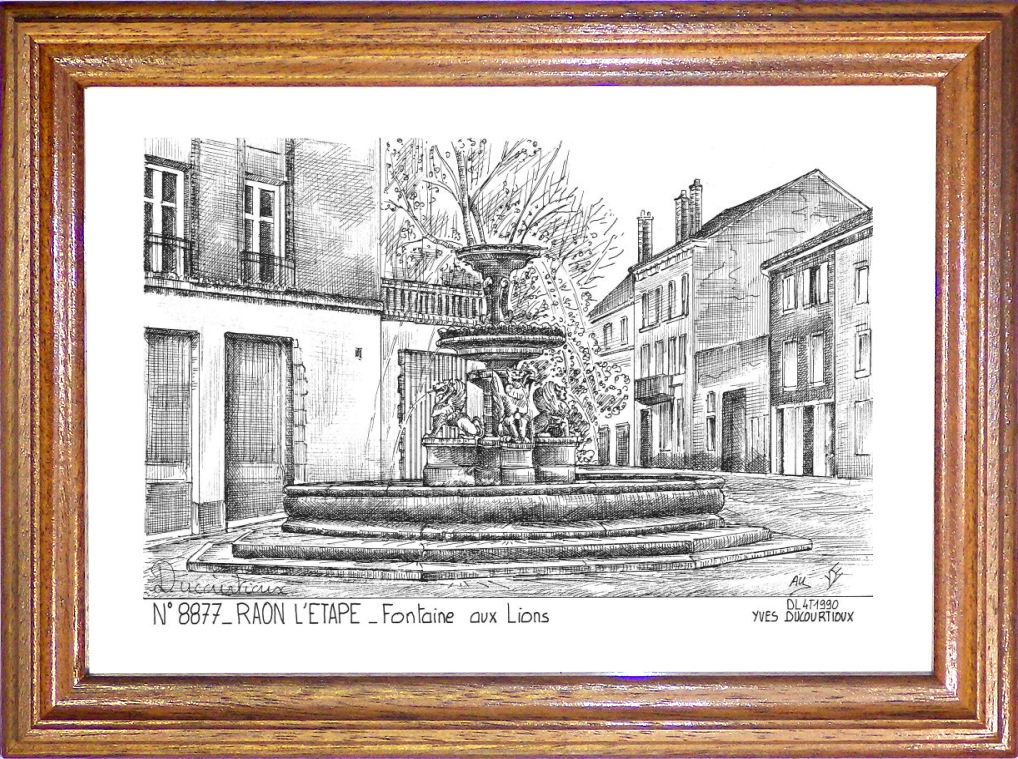 N 88077 - RAON L ETAPE - fontaine aux lions