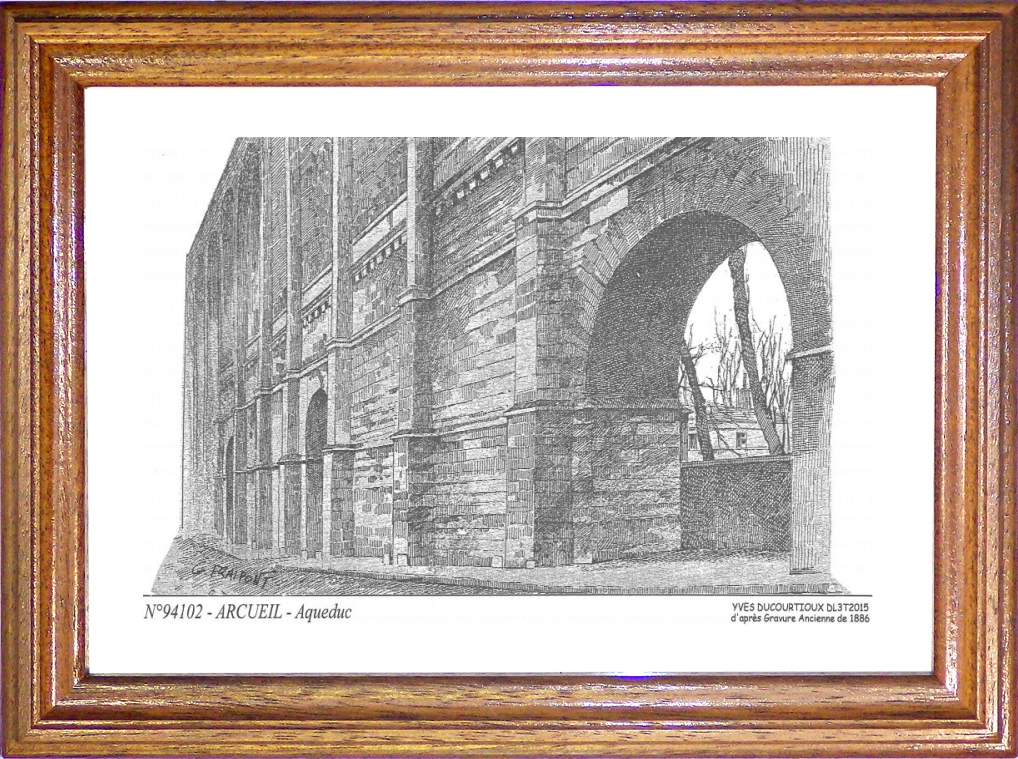 N 94102 - ARCUEIL - aqueduc (d'aprs gravure ancienne)